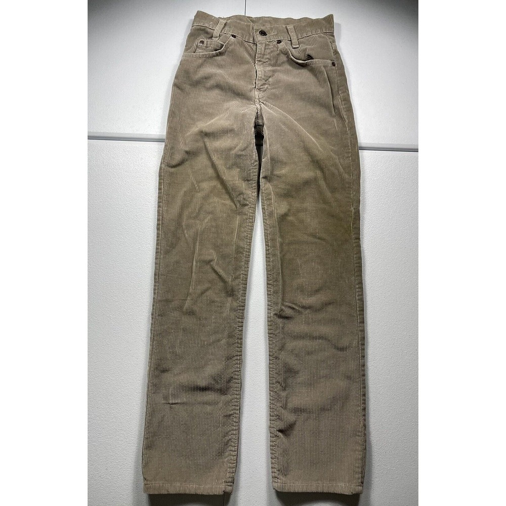 Vintage Levis 709 Corduroy Pants Women’s 24 Brown Scovill Cords White Tab 80s